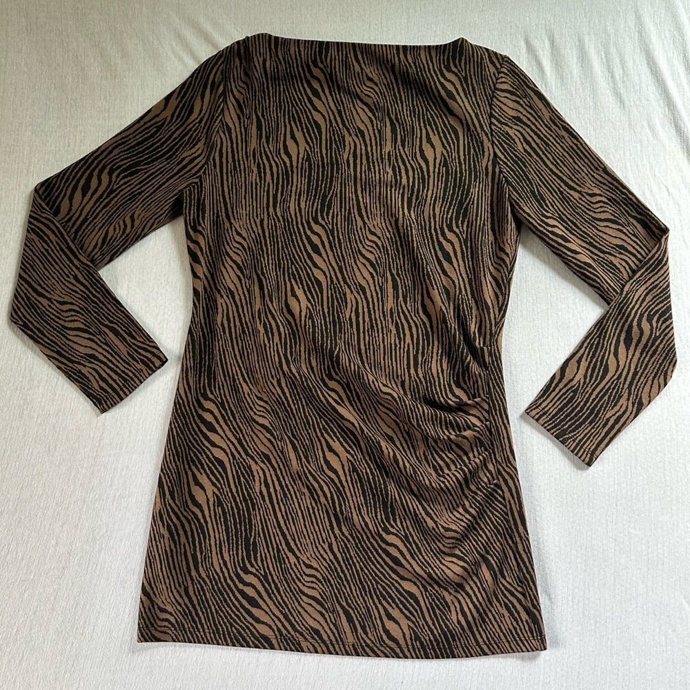 Ann Taylor Women’s Long Sleeve Tunic Dress Animal Print size M